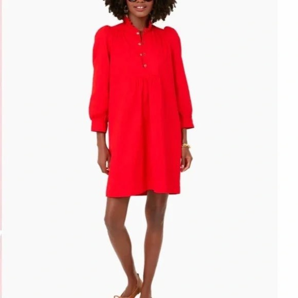 Tuckernuck x Pomander Place | Red Claiborne Dress Large Mini Cotton Classic‎